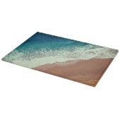 Zeestrand op zee en zomerzee snijplank (Hoek)