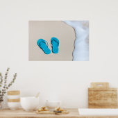 Zeestrand Poster (Keuken)