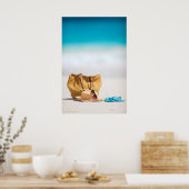 Zeestrand Poster (Keuken)