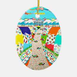 Zeestrand Promenade Ovaal Ornament