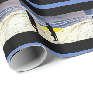 Zeestrand Surfers Boards Shore Wrapping Paper Cadeaupapier
