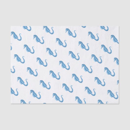 Zeestrand van de blauwe zee aan de kust van de zee tissuepapier (Voorkant)