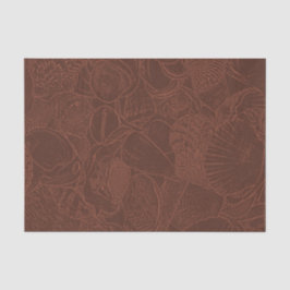 Zeestrand van Terracotta Earth Tone Ocean Tissuepapier