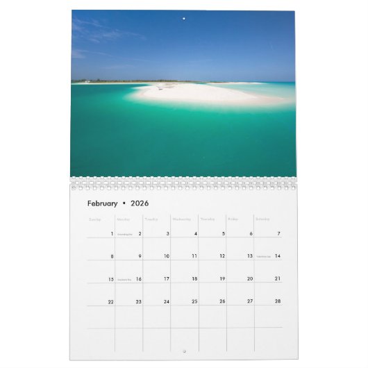 Zeestranden Kalender (Feb 2026)