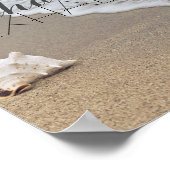 zeestrandfoto van de poster van de inktvis (Hoek)