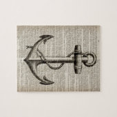 zeestrandzeezeilster of  nautisch anker legpuzzel (Horizontaal)