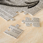 zeestrandzeezeilster of  nautisch anker legpuzzel (Zijkant)