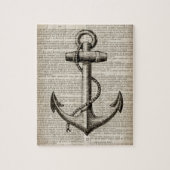 zeestrandzeezeilster of  nautisch anker legpuzzel (Verticaal)