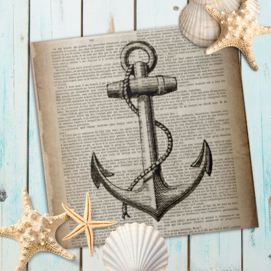 zeestrandzeezeilster of nautisch anker tegeltje