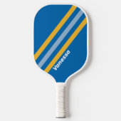 Zeestrepen met naam pickleball paddle (Voorkant)