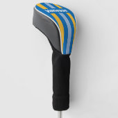 Zeestrook met naam golfheadcover (Schuin)