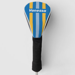 Zeestrook met naam golfheadcover