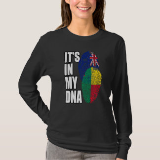 Zeeuw en Beninese Mix DNA Vlag Erfgoed T-shirt