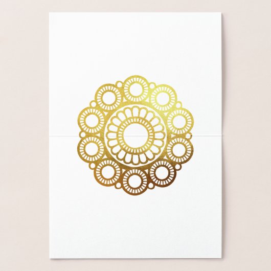 Zeeuwse Knop - Gouden Foliekaart Folie Kaarten (Binnen)