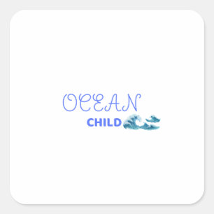 Zeeuwse sticker voor kinderen met een tropisch str