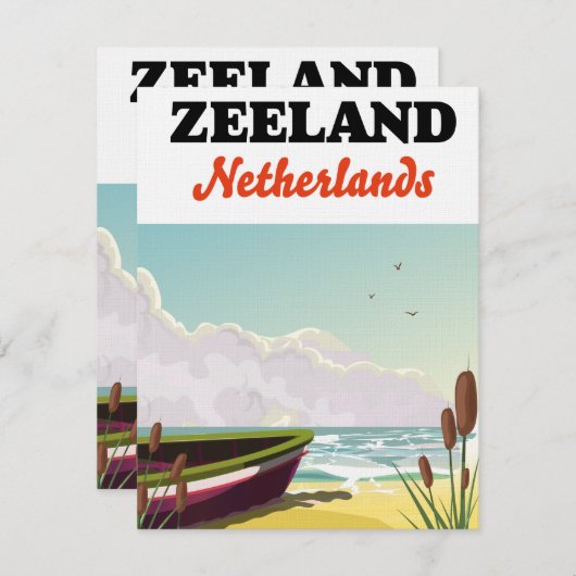 Zeeuwse strandreisposter (Voorkant / Achterkant)