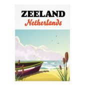 Zeeuwse strandreisposter foto afdruk (Voorkant)