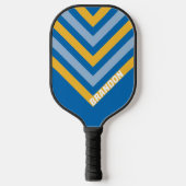 Zeeuwse Vintage Chevron met Naam Pickleball Paddle (Voorkant)