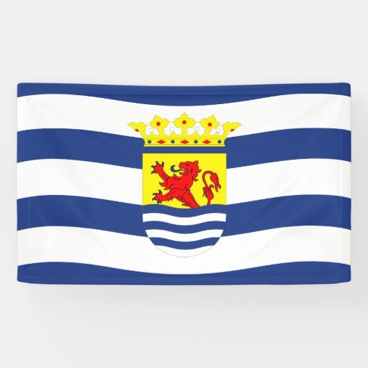 Zeeuwse vlag Nederlandse provincie nederlandse reg Spandoek (Horizontaal)