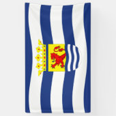 Zeeuwse vlag Nederlandse provincie nederlandse reg Spandoek (Verticaal)