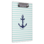 Zeevaart Aqua & het Witte Marineblauwe Anker van Klembord (Rechts)