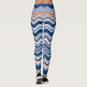 Zeevaart en Oranje avy Stripes Leggings (Achterkant)
