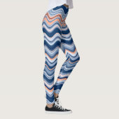 Zeevaart en Oranje avy Stripes Leggings (Rechts)