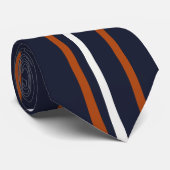 Zeevaart en roeststapes stropdas (Opgerold)