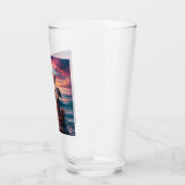 Zeevaart/kust/strand pelikaan zonsondergang glas (Links)