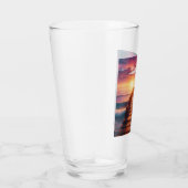 Zeevaart/kust/strand pelikaan zonsondergang glas (Rechts)