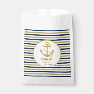 Zeevaart Marineblauw Gouden Anker Bedankzakje