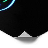 Zeevaart met visneonteken poster (Hoek)