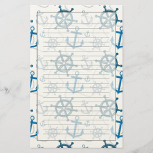 Zeevaart patroon briefpapier