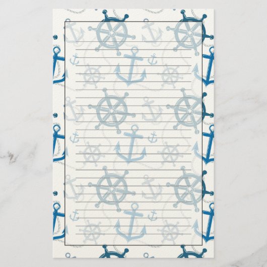 Zeevaart patroon briefpapier (Voorkant)