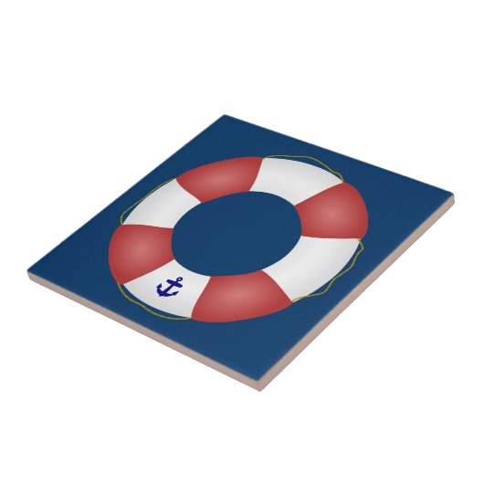 Zeevaart preserver van het Leven Tegeltje (Zijkant)