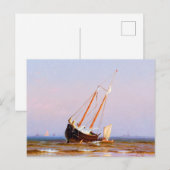 Zeevaart, schip van Alfred Thompson Bricher Briefkaart (Voorkant / Achterkant)