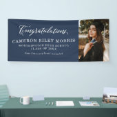 Zeevaartblauw, klassiek afstuderen banner (Beurs)