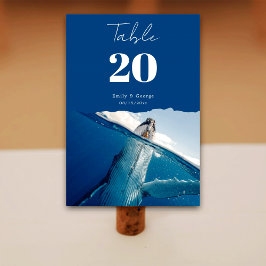 Zeevaartblauwe zeehond Boho Beach Weddenschap Kaart