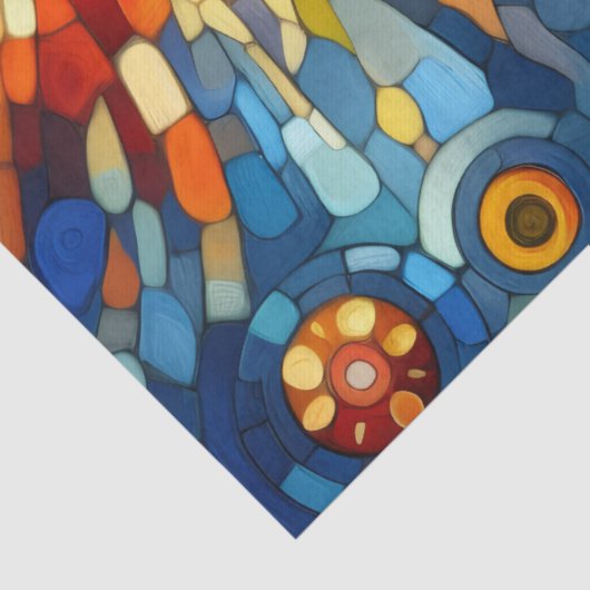 Zeevaartontkoppeling in glas-in-loodramen tissuepapier (Detail)