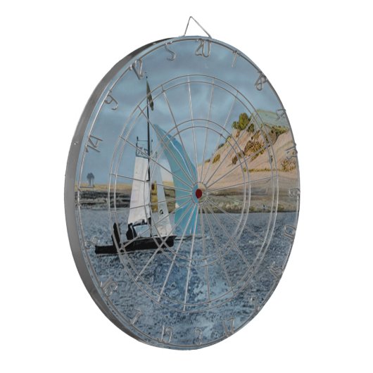 ZEEVAARTUIG DARTBORD (Voorkant Links)