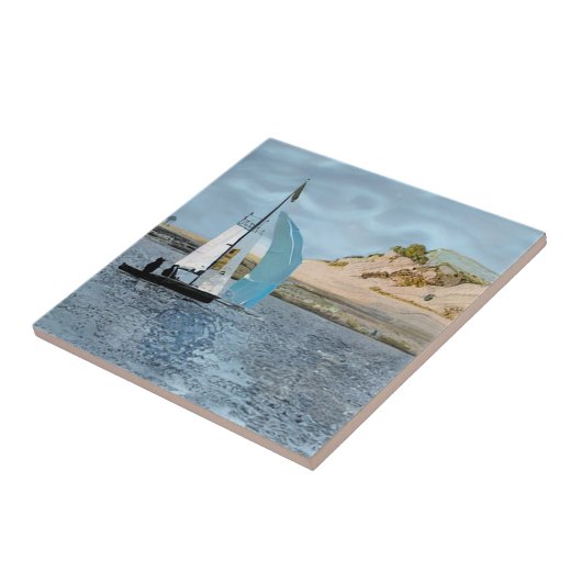 ZEEVAARTUIG TEGELTJE (Zijkant)