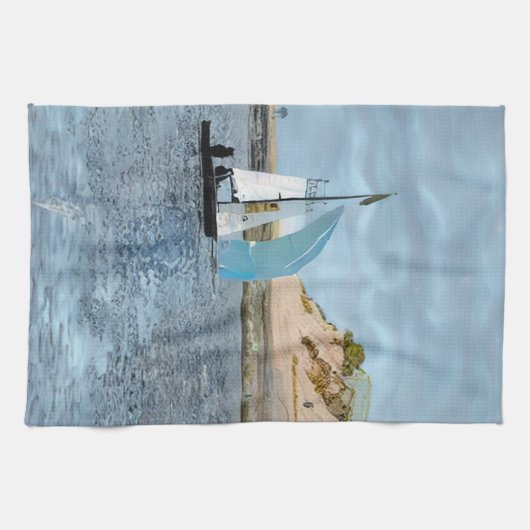 ZEEVAARTUIG THEEDOEK (Horizontaal)
