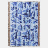  ZEEVAARTUIGEN, SCHEPEN, marineblauw Deken (Voorkant Verticaal)