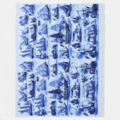  ZEEVAARTUIGEN, SCHEPEN, marineblauw Fleece Deken (Voorkant)