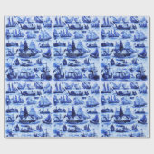 ZEEVAARTUIGEN, SCHEPEN VAN VERSCHILLENDE NATIES CADEAUPAPIER (Vlak)