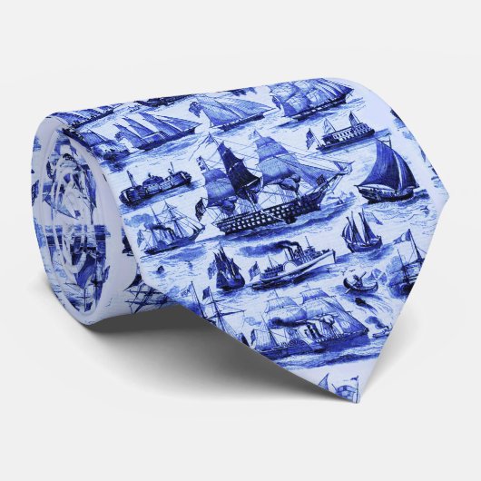  ZEEVAARTUIGEN, SCHEPEN VAN VERSCHILLENDE NATIES STROPDAS (Opgerold)