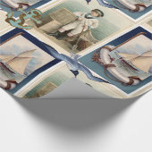 ZEEVAARTUIGEN, ZACHTSTOFFEN, ANKOREN EN SEAGULLEN CADEAUPAPIER (Hoek)