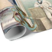 ZEEVAARTUIGEN, ZACHTSTOFFEN, ANKOREN EN SEAGULLEN CADEAUPAPIER (Rol Hoek)