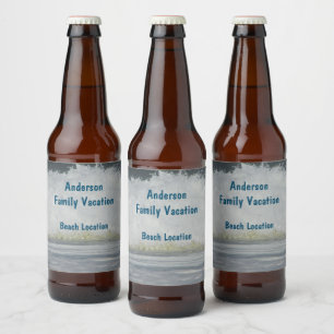 Zeevakantie Familiebaduitstap Reünie Bier Etiket