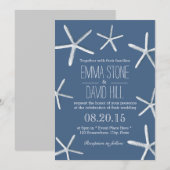 Zeevarend blauw Lijst Kaart (Voorkant / Achterkant)